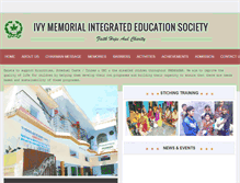Tablet Screenshot of ivymemorialsociety.org